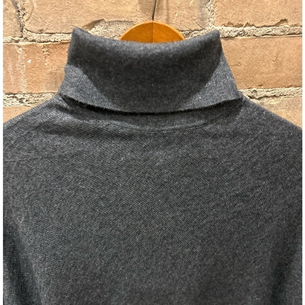 Hand knit NWT Grey Cashmere Poncho Sz M - Picture 9 of 9